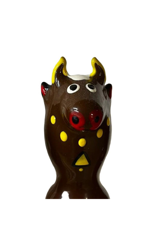 CONDOMERIE - PRESERVATIVI NOVITÀ DIPINTI A MANO BULL BLACK MODELLO 2