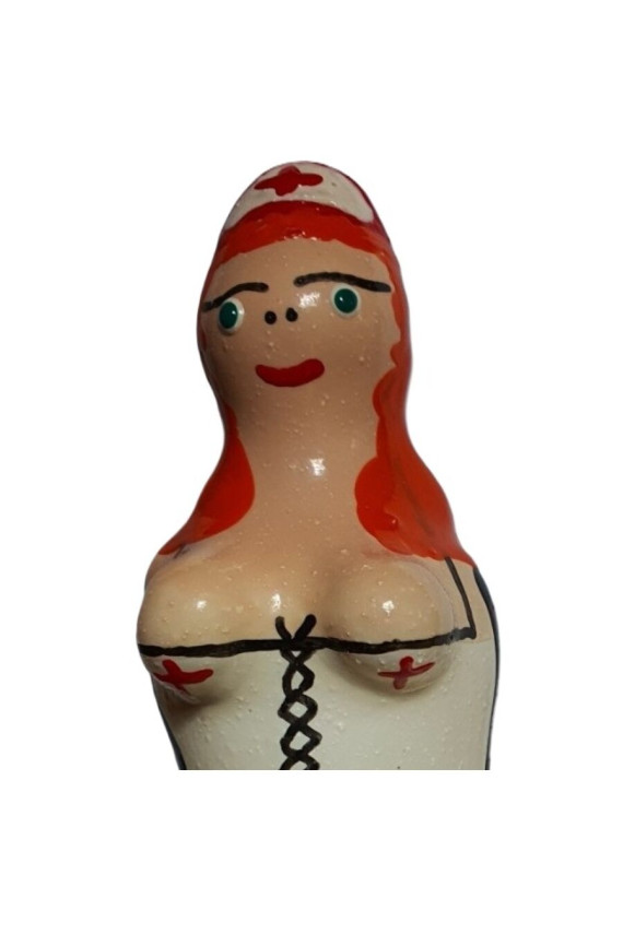 CONDOMERIE - PRESERVATIVI NOVITÀ DIPINTI A MANO INFERMIERA ROSSA