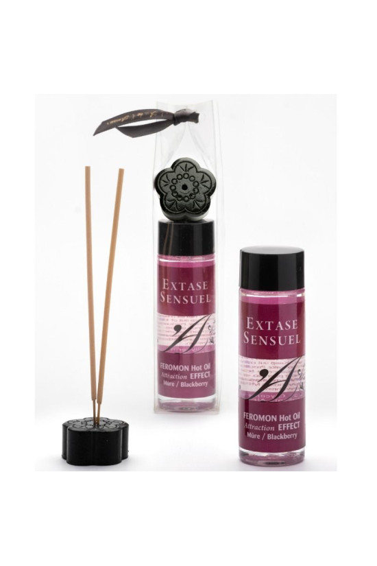 EXTASE SENSUAL - OLIO DA MASSAGGIO EFFETTO RISCALDANTE AI FEROMONI DI MORA 100 ML