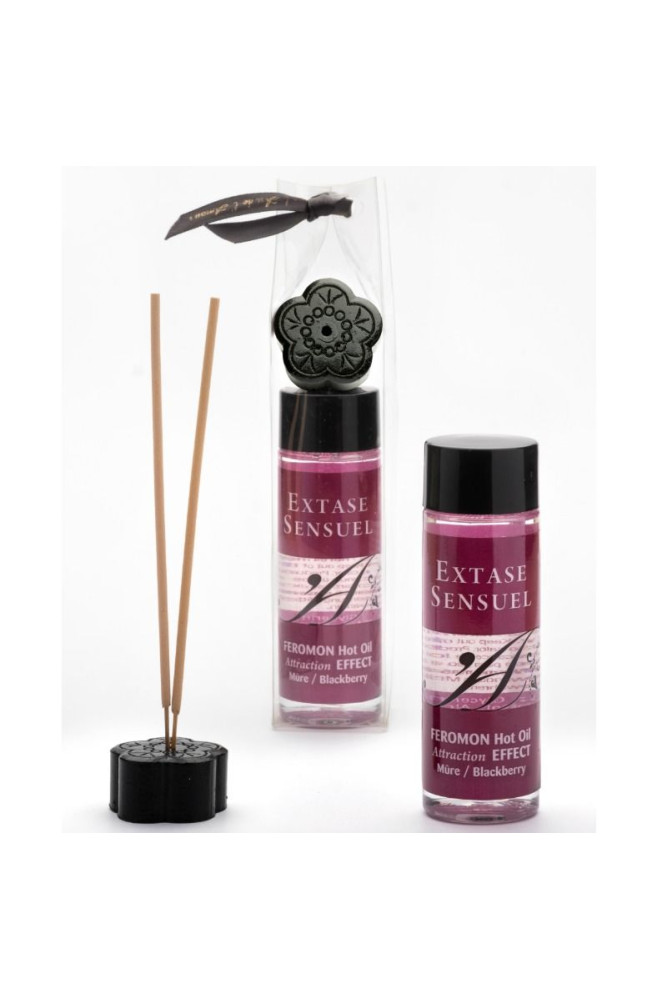 EXTASE SENSUAL - OLIO DA MASSAGGIO EFFETTO RISCALDANTE AI FEROMONI DI MORA 100 ML