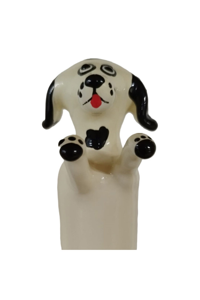 CONDOMERIE - PRESERVATIVI NOVITÀ DIPINTI A MANO HAPPY WHITE DOG XL