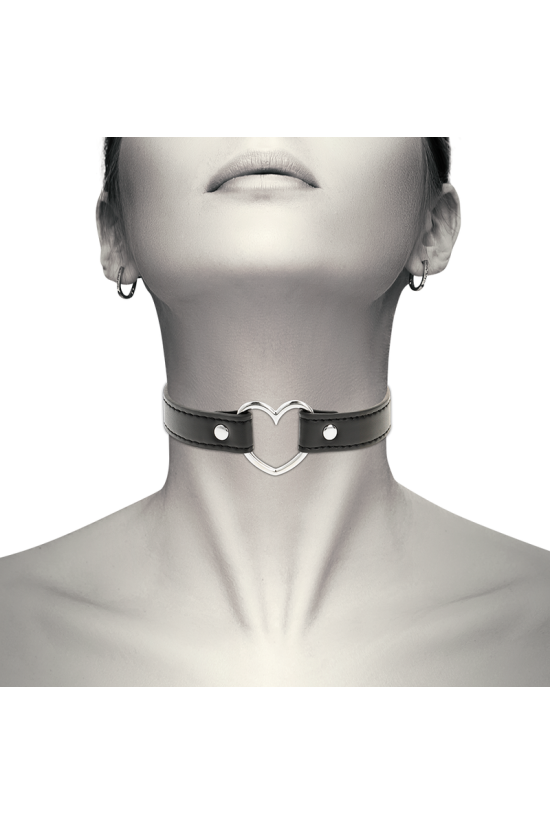 COQUETTE CHIC DESIRE - COLLANA IN PELLE VEGANA ACCESSORIO CUORE DONNA