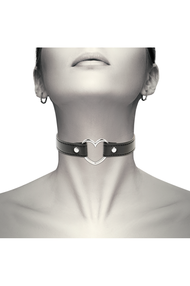 COQUETTE CHIC DESIRE - COLLANA IN PELLE VEGANA ACCESSORIO CUORE DONNA