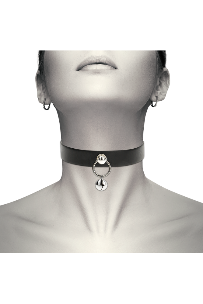 COQUETTE CHIC DESIRE - COLLANA IN PELLE VEGANA ACCESSORIO DONNA SONAGLIO/CERCHIO