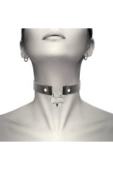 COQUETTE CHIC DESIRE - COLLANA IN PELLE VEGANA CON ACCESSORIO CUORE CON CHIAVE