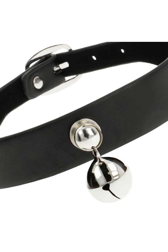 COQUETTE CHIC DESIRE - COLLANA IN PELLE VEGANA ACCESSORIO DONNA CON SONAGLIO