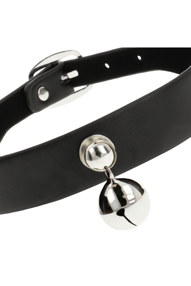 COQUETTE CHIC DESIRE - COLLANA IN PELLE VEGANA ACCESSORIO DONNA CON SONAGLIO