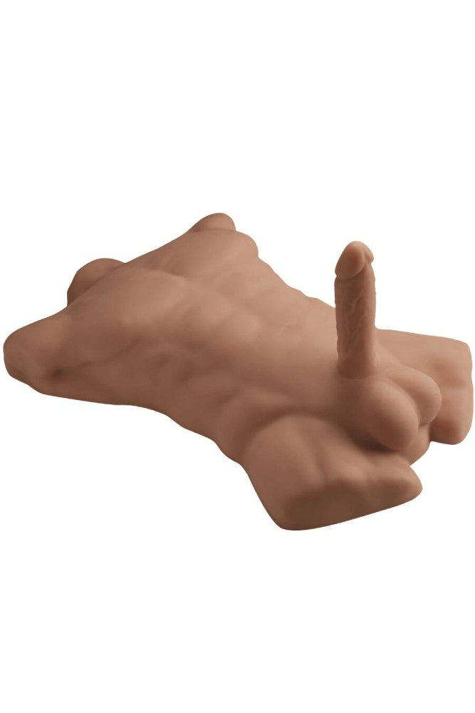SILEXD - APOLLO L TORSO MASCHILE REALISTICO CARAMELLO