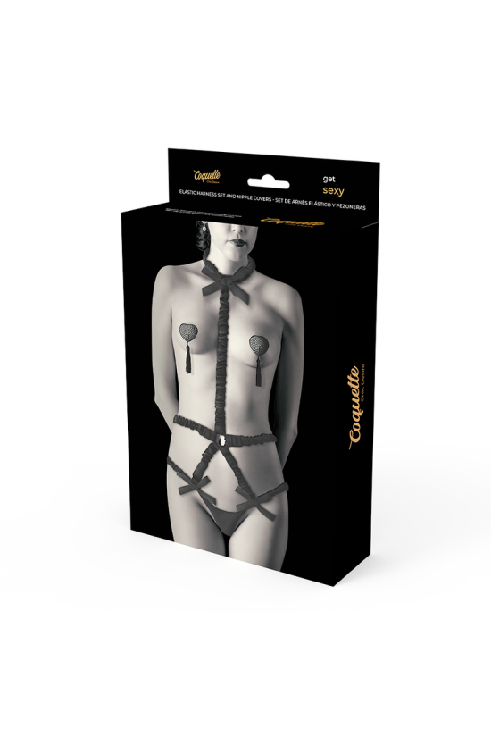 COQUETTE CHIC DESIRE - SET DI LINGERIE CON COPRITEPI DELUXE