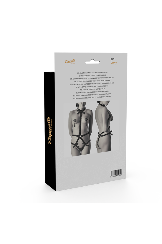 COQUETTE CHIC DESIRE - SET DI LINGERIE CON COPRITEPI DELUXE