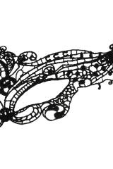 COQUETTE CHIC DESIRE - MASCHERA IN FINE PIZZO NERO