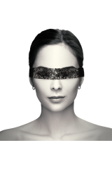 COQUETTE CHIC DESIRE - MASCHERA IN PIZZO NERO CON NASTRO