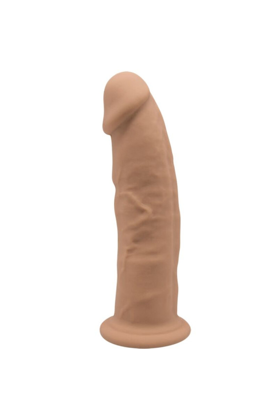 SILEXD - MODELLO 2 PENE REALISTICO PREMIUM SILEXPAN SILICONE CARAMEL 19 CM