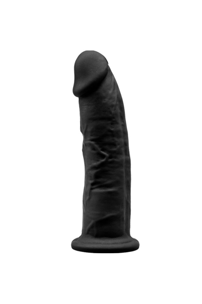 SILEXD - MODELLO 2 PENE REALISTICO PREMIUM SILEXPAN SILICONE NERO 15 CM
