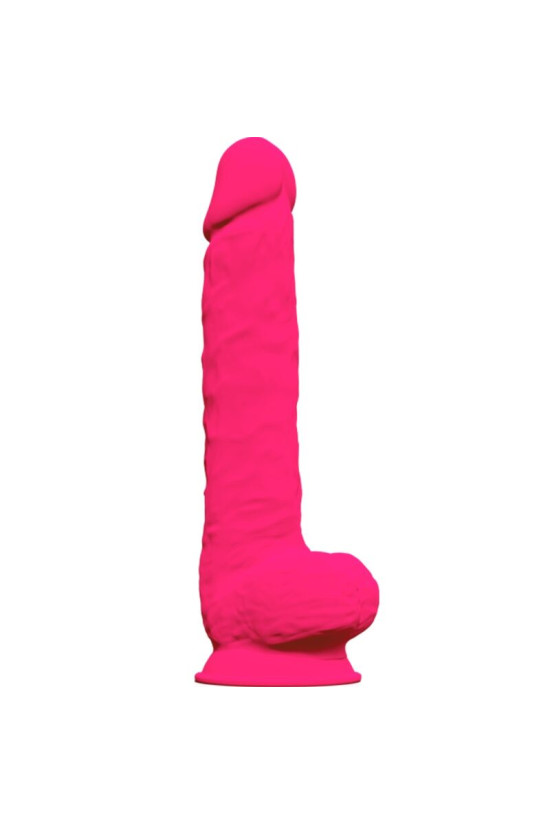 SILEXD - MODELLO 1 PENE REALISTICO PREMIUM SILEXPAN SILICONE FUCSIA 38 CM