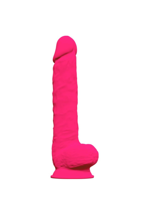 SILEXD - MODELLO 1 PENE REALISTICO PREMIUM SILEXPAN SILICONE FUCSIA 38 CM
