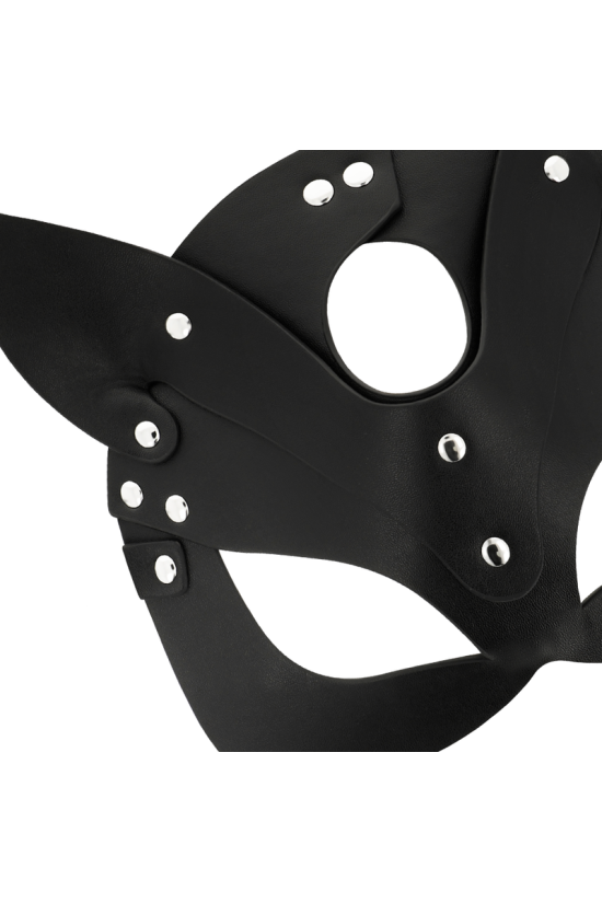 COQUETTE CHIC DESIRE - MASCHERA VEGANA IN PELLE CON ORECCHIE DI GATTO