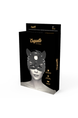 COQUETTE CHIC DESIRE - MASCHERA VEGANA IN PELLE CON ORECCHIE DI GATTO