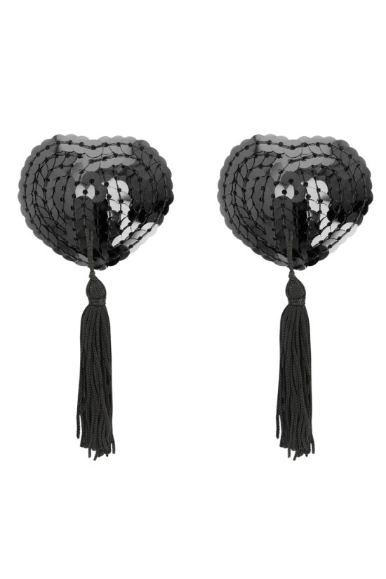 COQUETTE CHIC DESIRE - COPRI CAPEZZOLI NERI CON PAILLETTES