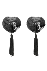 COQUETTE CHIC DESIRE - COPRI CAPEZZOLI NERI CON PAILLETTES