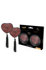 COQUETTE CHIC DESIRE - COPRI CAPEZZOLI CUORE NERO / ROSSO