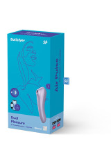 SATISFYER - VIBRATORE DUAL PLEASURE AIR PULSE MAUVE