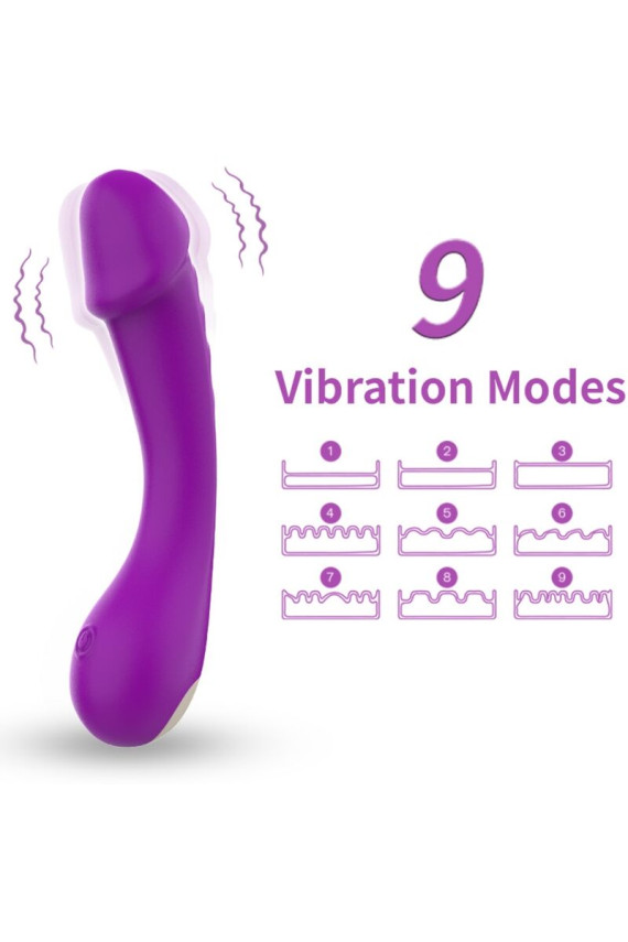 ARMONY - DILDO VIBRATORE G-SPOT IN SILICONE VIOLA