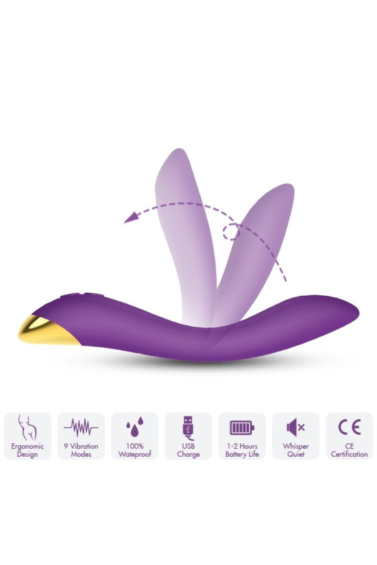 ARMONY - VIBRATORE FLAMINGO MULTIPOSIZIONE VIOLA