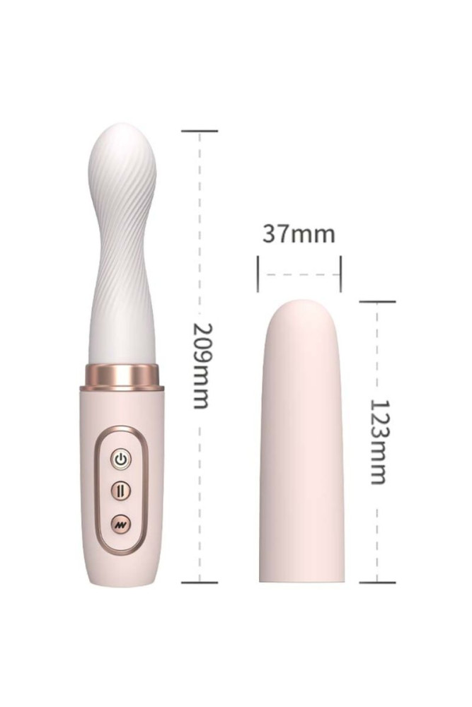 ARMONY - VIBRATORE ROTATORE E MACCHINA TELESCOPICA AUTOMATICA GIALLO