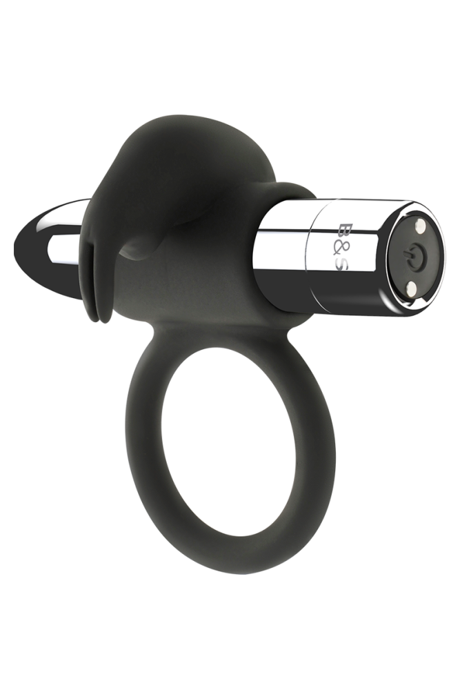 BLACK&SILVER - ANELLO RICARICABILE BURTON 10 MODALITÀ DI VIBRAZIONE