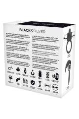 BLACK&SILVER - ANELLO RICARICABILE BURTON 10 MODALITÀ DI VIBRAZIONE