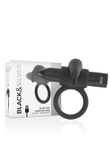 BLACK&SILVER - ANELLO BURTON 10 MODALITÀ DI VIBRAZIONE NERO