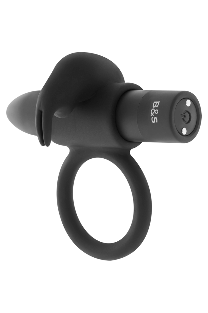 BLACK&SILVER - ANELLO BURTON 10 MODALITÀ DI VIBRAZIONE NERO