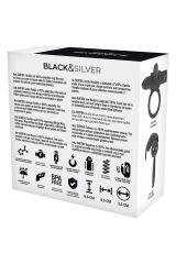BLACK&SILVER - ANELLO BURTON 10 MODALITÀ DI VIBRAZIONE NERO