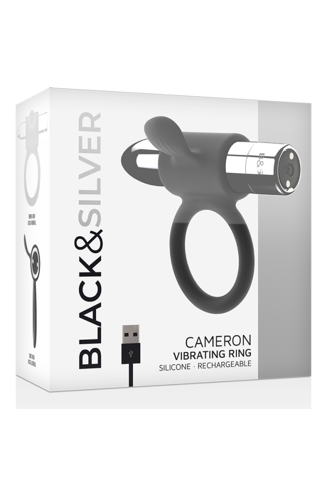 BLACK&SILVER - ANELLO RICARICABILE CAMERON ARGENTO