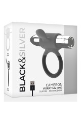 BLACK&SILVER - ANELLO RICARICABILE CAMERON ARGENTO