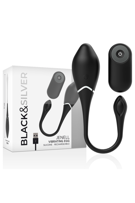 BLACK&SILVER - UOVO VIBRANTE RICARICABILE JENELL