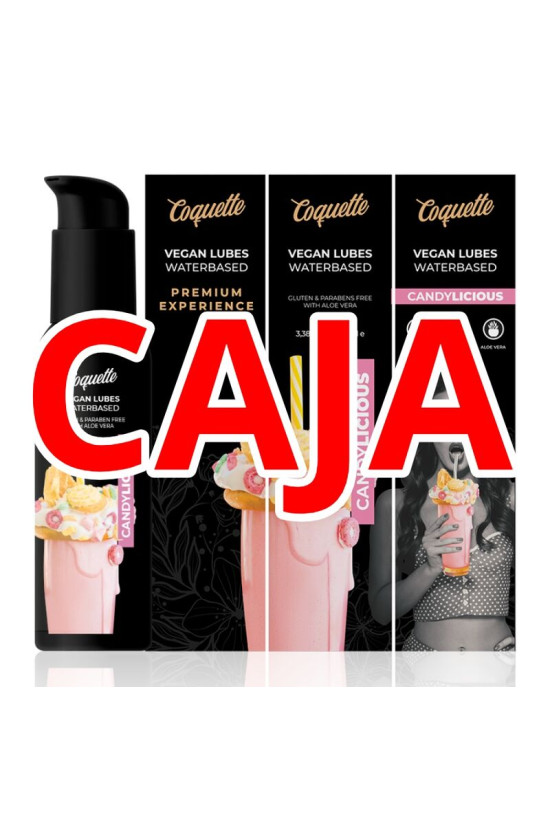 COQUETTE CAJA PREMIUM EXPERIENCE LUBRICANTE VEGANO CANDYLICIOUS 100ML