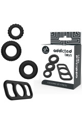 ADDICTED TOYS - SET DI ANELLI PER CAZZO - 4 PEZZI