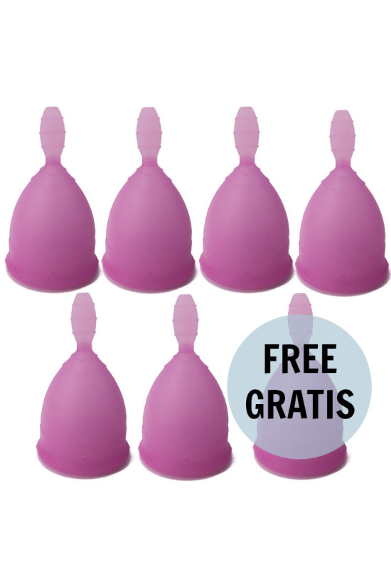 NINA KIKÍ - COPPA MESTRUALE VIOLA TAGLIA L 6 + 1 IN OMAGGIO