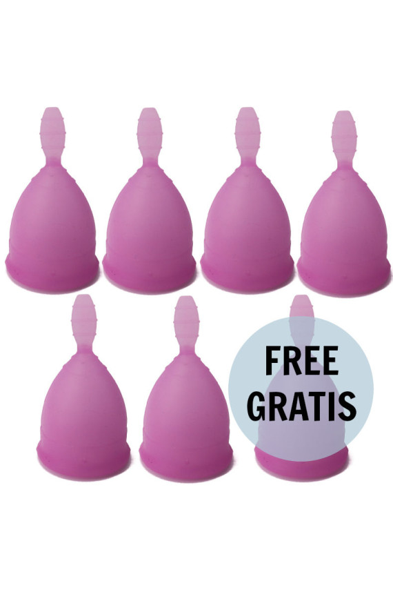 NINA KIKÍ - COPPA MESTRUALE VIOLA TAGLIA L 6 + 1 IN OMAGGIO