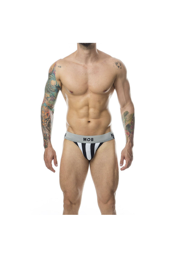 MOB - JOCK BIANCO A RIGHE CLASSICHE TAGLIA L