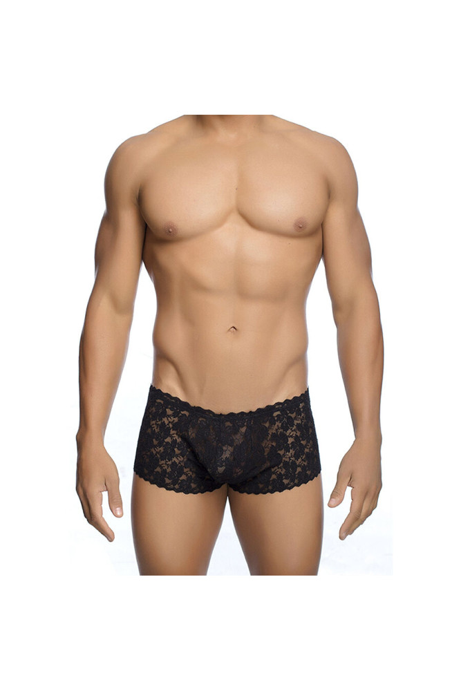 MOB - BOXER IN PIZZO NERO TAGLIA L/XL