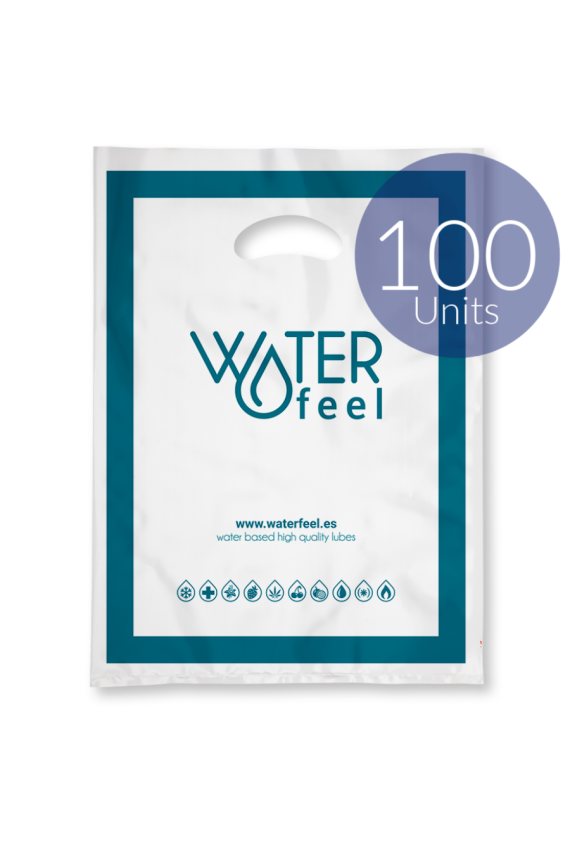 WATERFEEL - 100 SACCHETTI IN PLASTICA GRANDI 40 X 50 CM