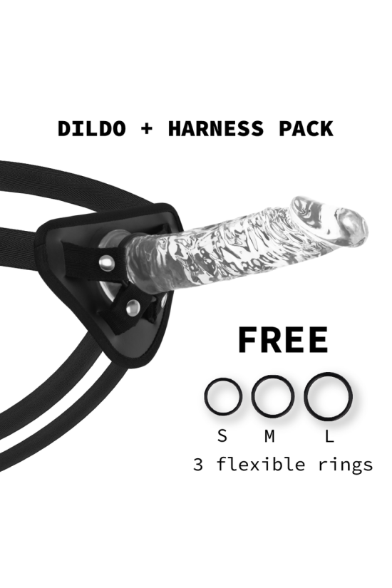 X RAY - IMBRACATURA + CAZZO TRASPARENTE 21 CM -O- 4 CM