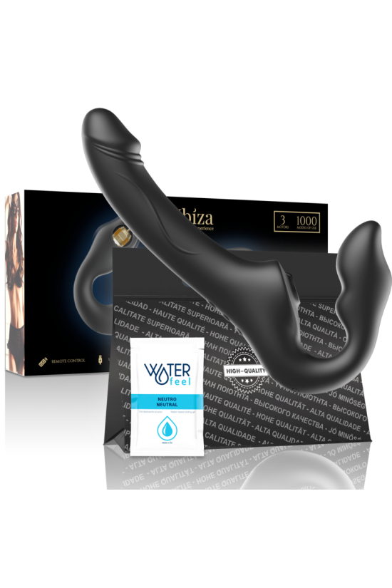 IBIZA - VIBRATORE SENZA CINGHIE TELECOMANDO 3 MOTORI 1000 COMBINAZIONI.