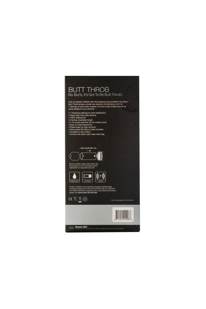 ROCKS-OFF - STIMOLATORE P-POINT BUT THROB 7 VELOCIT NERO