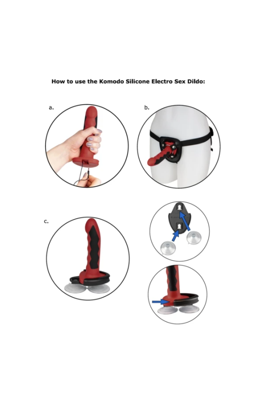 ELECTRASTIM - DILDO KOMODO SILICONE FUSION