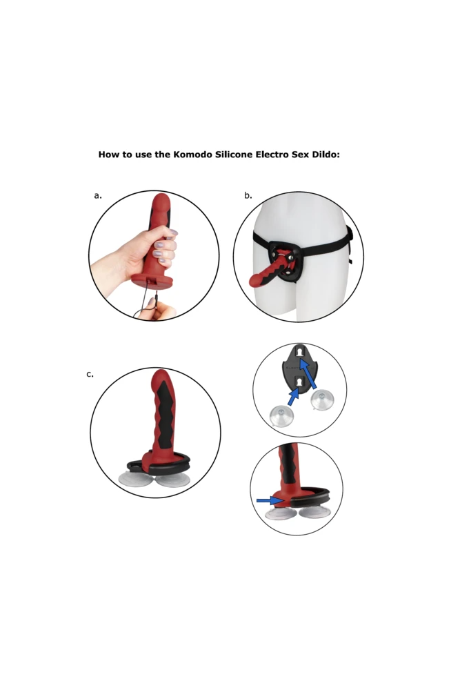 ELECTRASTIM - DILDO KOMODO SILICONE FUSION