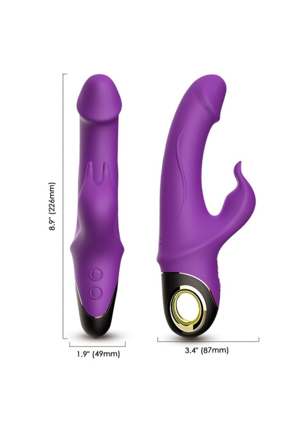 ARMONY - METEROR DILDO VIBRATORE CONIGLIO VIOLA